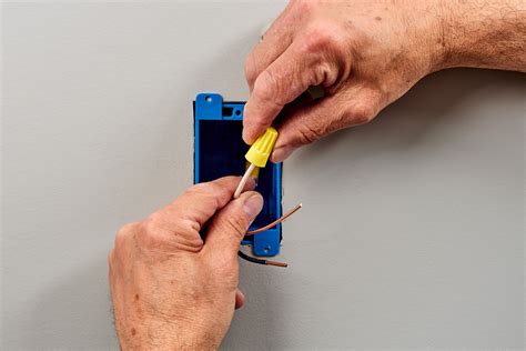 securing metal work electrical box|cutting in electrical box installation.